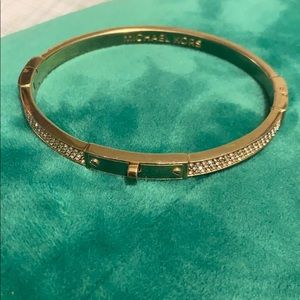 Gold Locket Michael Kors Bracelet